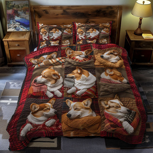 Corgi Snuggle WN1609005CL Duvet Cover Set