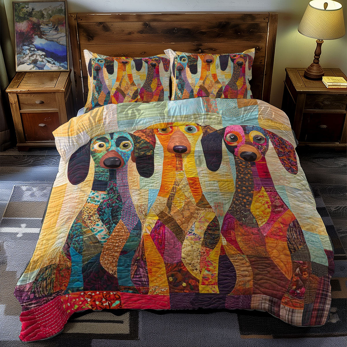 Darling Dachshunds WN1609027CL Duvet Cover Set