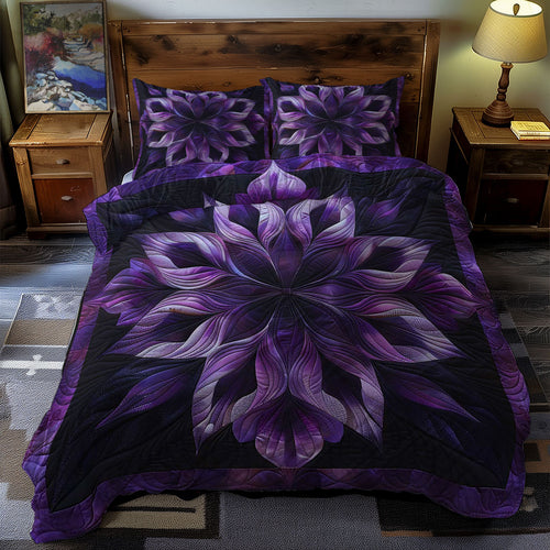 Mystic Purple Flower WN1609014CL Duvet Cover Set