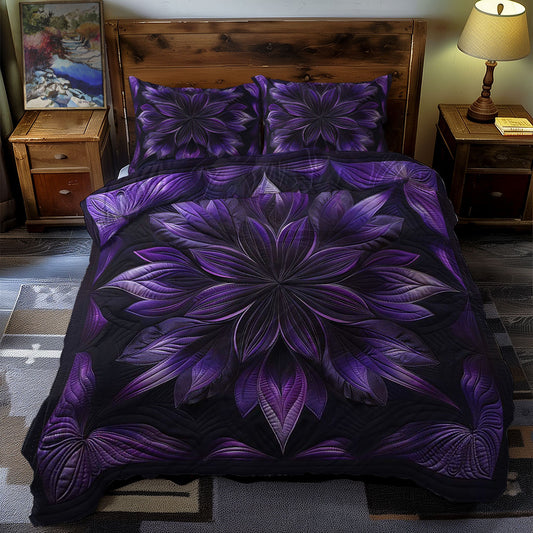 Mystical Purple Flower WN1609016CL Duvet Cover Set
