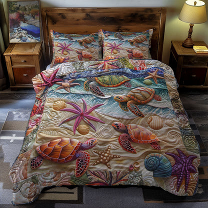 Seaside Turtle Sanctuary WN0609004CL Duvet Cover Set