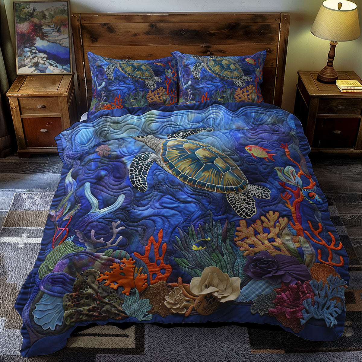 Turtle Coral Dream WN0609012CL Duvet Cover Set