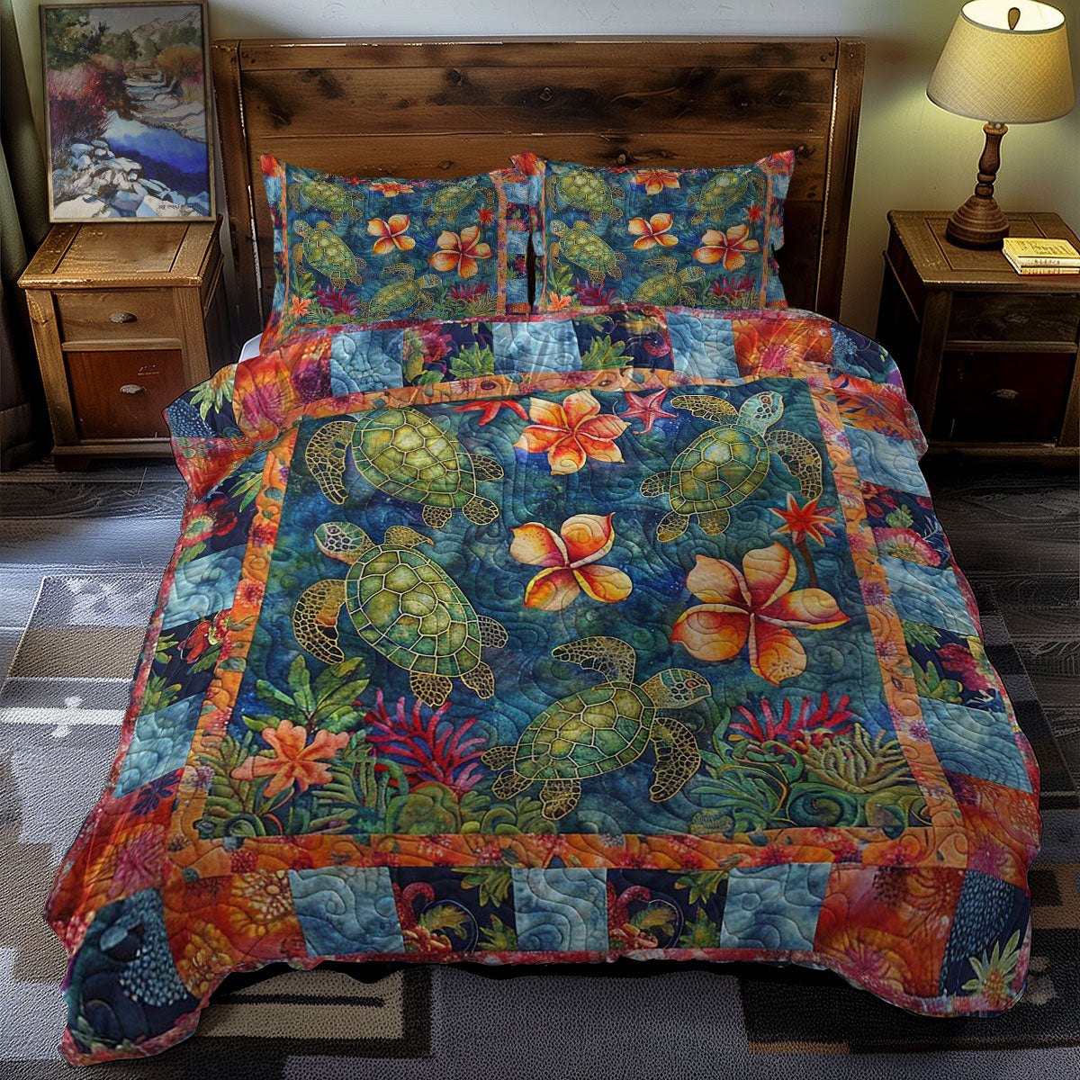 Turtle Cove WN0609013CL Duvet Cover Set