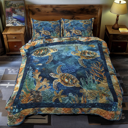 Turtle Deep Dive WN0609016CL Duvet Cover Set