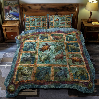 Turtle Drift WN0609019CL Duvet Cover Set