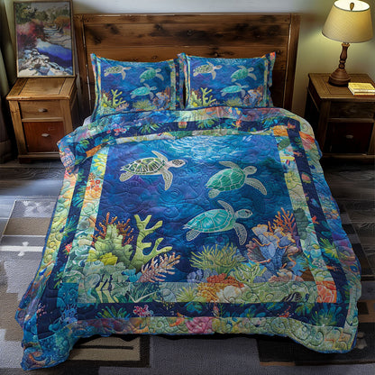 Turtle Lagoon Glow WN0609024CL Duvet Cover Set