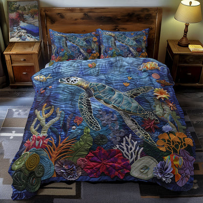 Turtle Undersea Magic WN0609043CL Duvet Cover Set