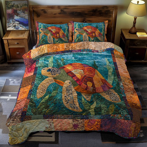 Turtle and Sea WN0609007CL Duvet Cover Set