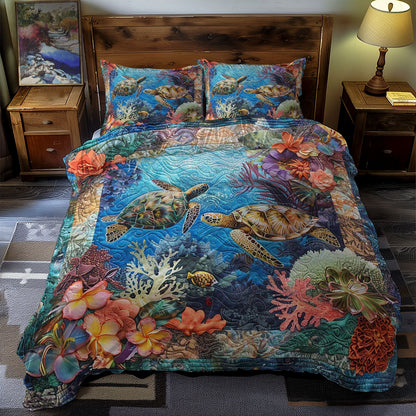 Turtle's Coral Haven WN0609054CL Duvet Cover Set