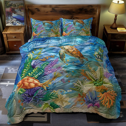 Turtle's Coral Haven WN0609055CL Duvet Cover Set