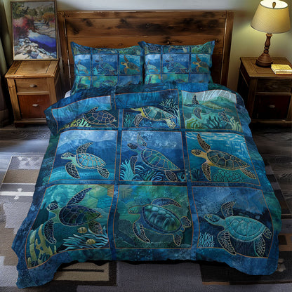 Turtle's Marine Paradise WN0609065CL Duvet Cover Set