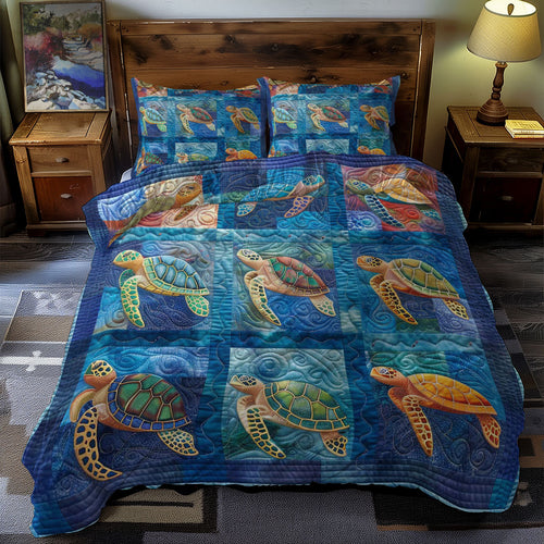 Turtle's Marine Wonderland WN0609066CL Duvet Cover Set