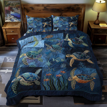 Turtle's Oceanic Oasis WN0609070CL Duvet Cover Set