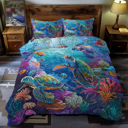 Turtle's Oceanic Treasures WN0609071CL Duvet Cover Set