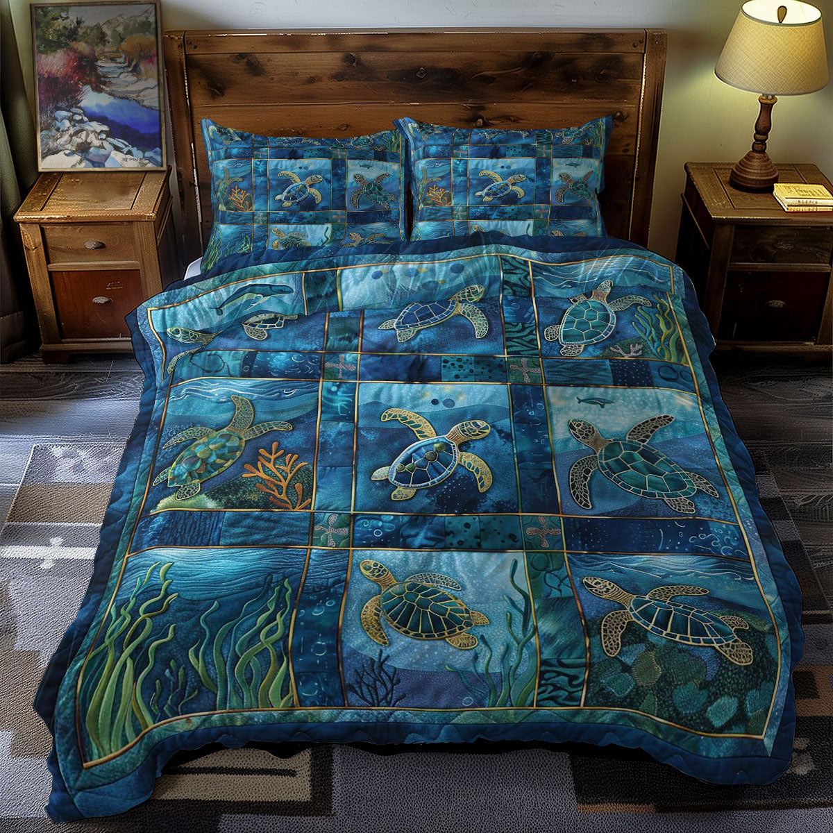 Turtle's Reef Bliss WN0609073CL Duvet Cover Set