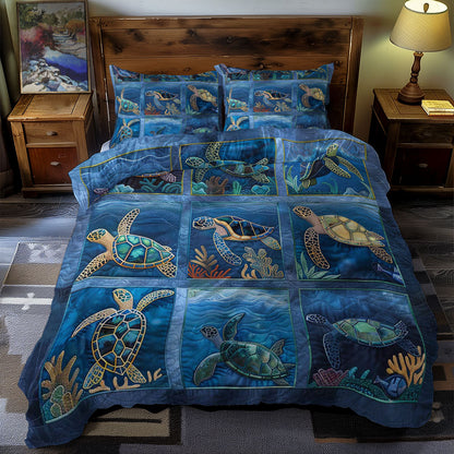 Turtle's Reef Escape WN0609074CL Duvet Cover Set