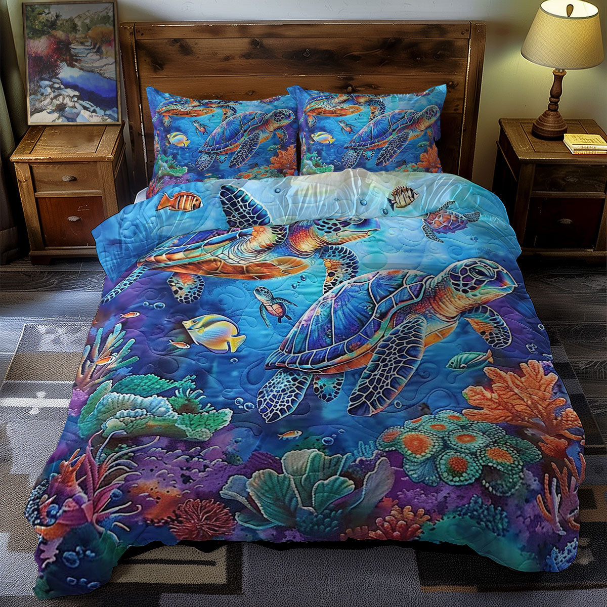 Turtle's Reef Expedition WN0609075CL Duvet Cover Set