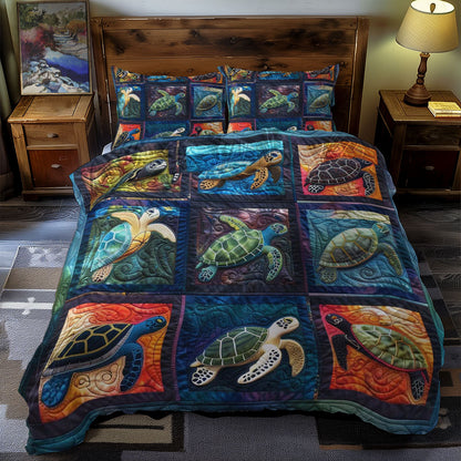 Turtles' Tranquil Sanctuary WN0609083CL Duvet Cover Set