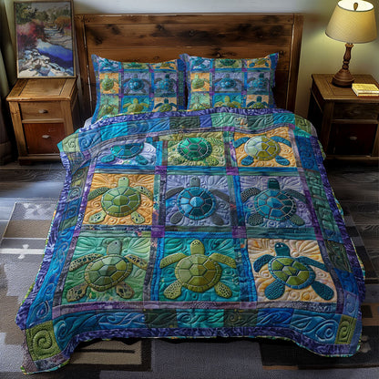 Turtles' Tropical Paradise WN0609084CL Duvet Cover Set