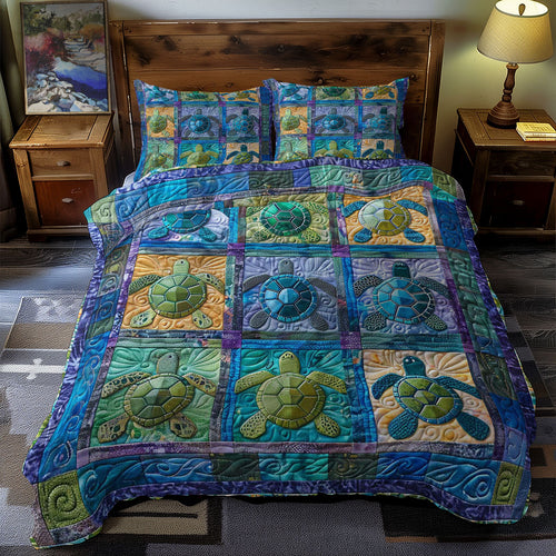 Turtles' Tropical Paradise WN0609084CL Duvet Cover Set