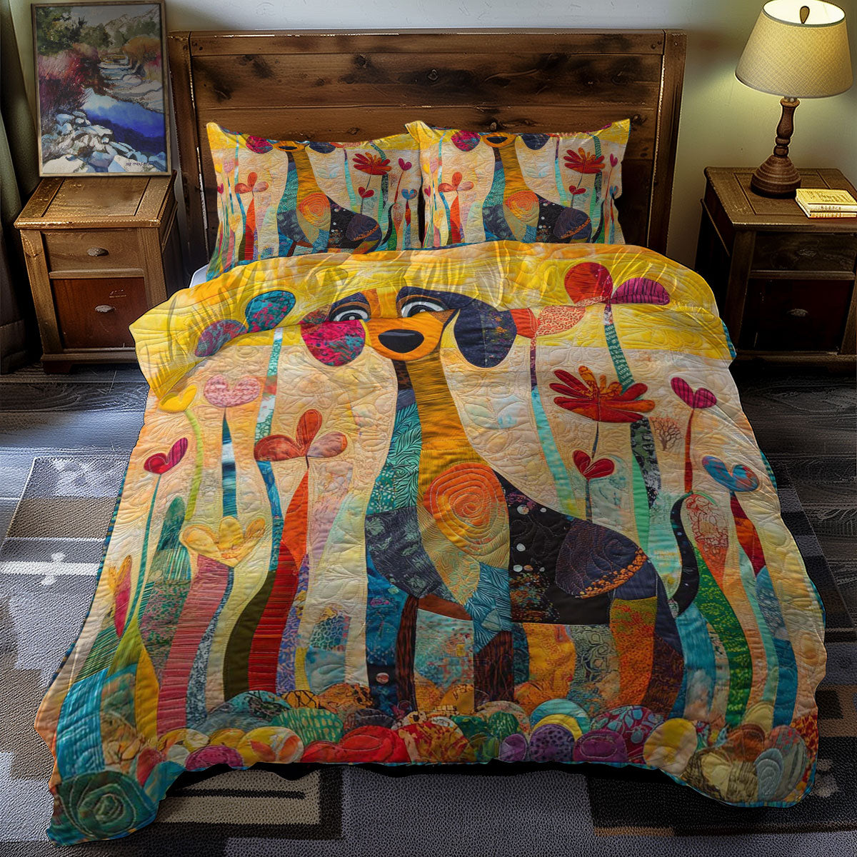 dachshund Cute WN1609022CL Duvet Cover Set