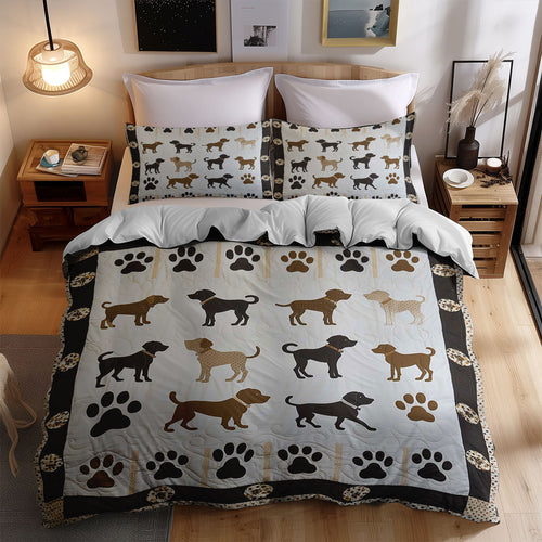 Dog Silhouettes WJ1007027CL Duvet Cover Set