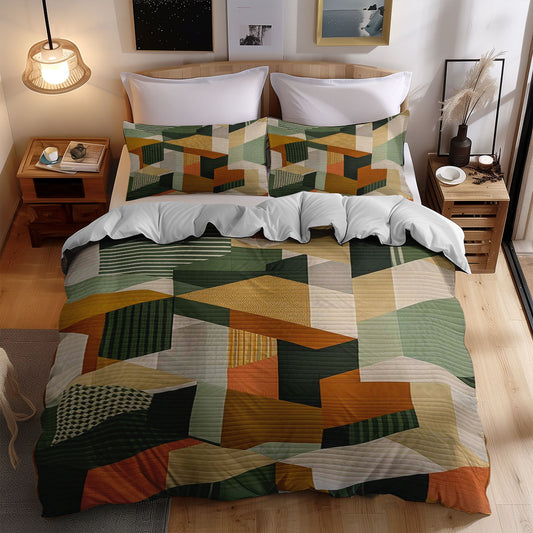 Geometric Patchwork WJ1307022CL Duvet Cover Set