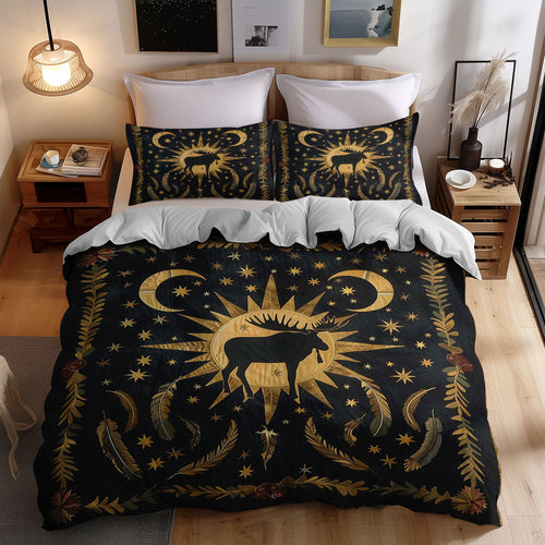 Moose Native American WJ0807025CL Duvet Cover Set