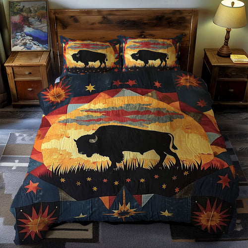 Native American Bison WJ2606018CL Duvet Cover Set