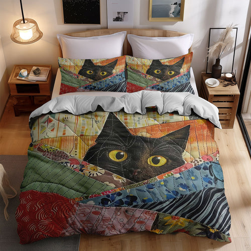 Peeking Cat WJ1907040CL Duvet Cover Set