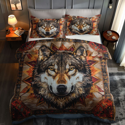 Wolf Native American WJ2006022CL Duvet Cover Set