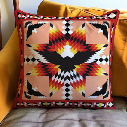 Eagle Native American WJ1907042WM Quilt Pillow Case