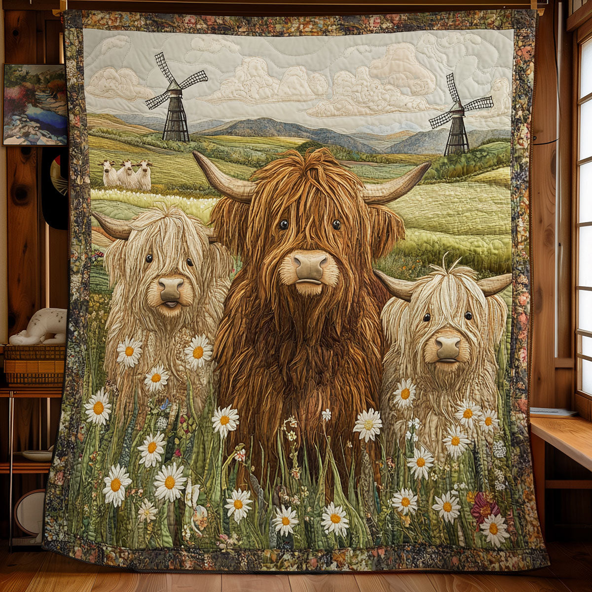 Highland Cow WU2712041CL Quilt