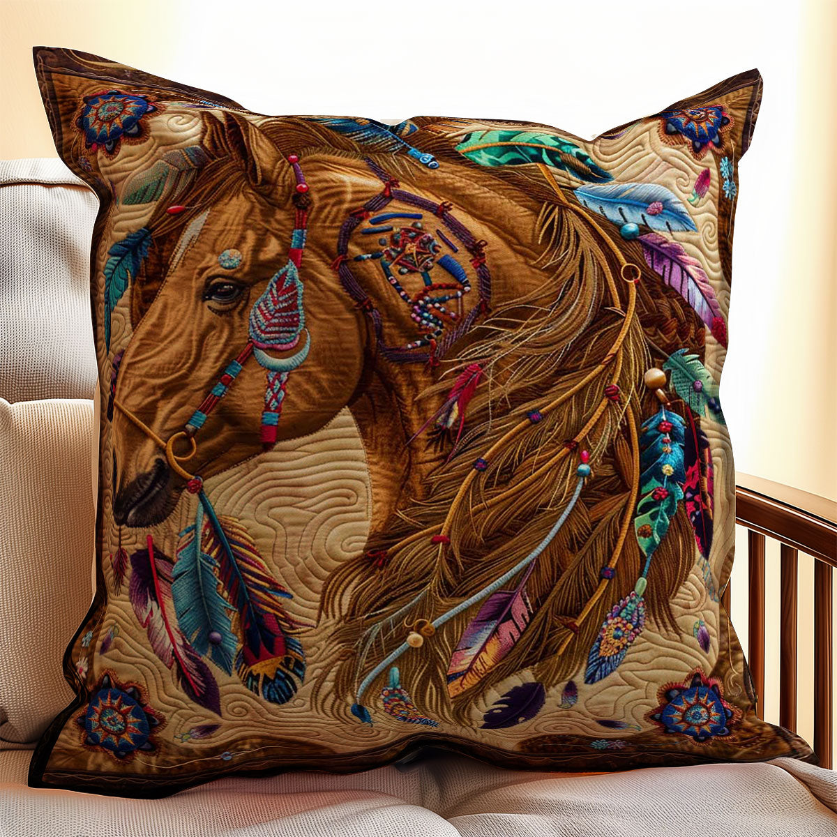 Horse WJ2806020CL Quilt Pillow Case