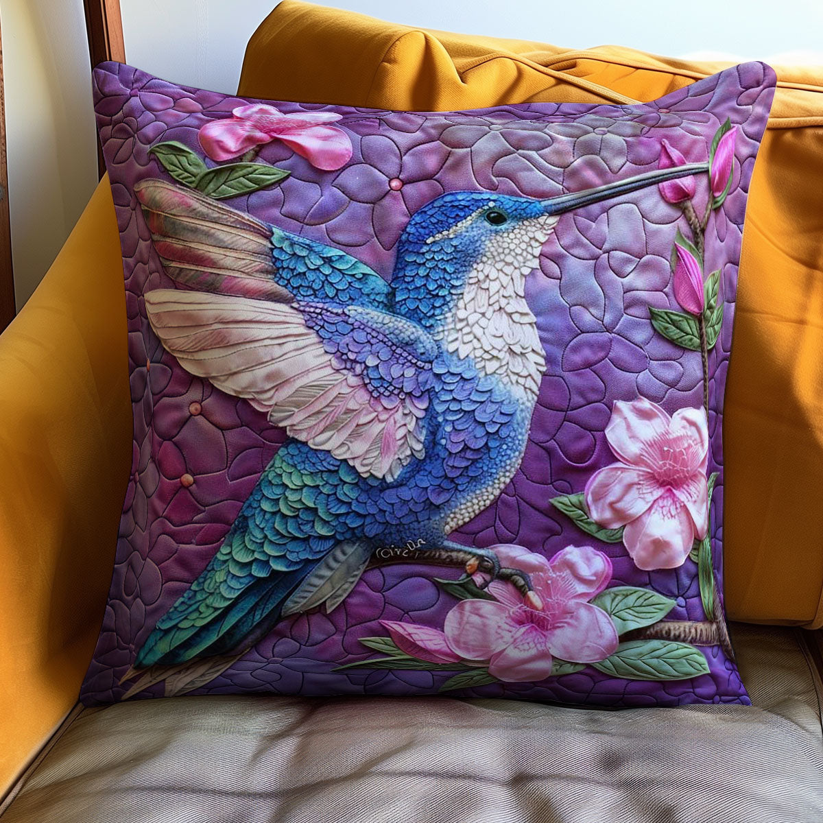 Hummingbird WJ2707046CL Quilt Pillow Case