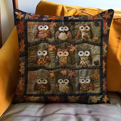 Owls WJ0108043CL Quilt Pillow Case