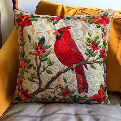 Red Cardinal WJ2707047CL Quilt Pillow Case