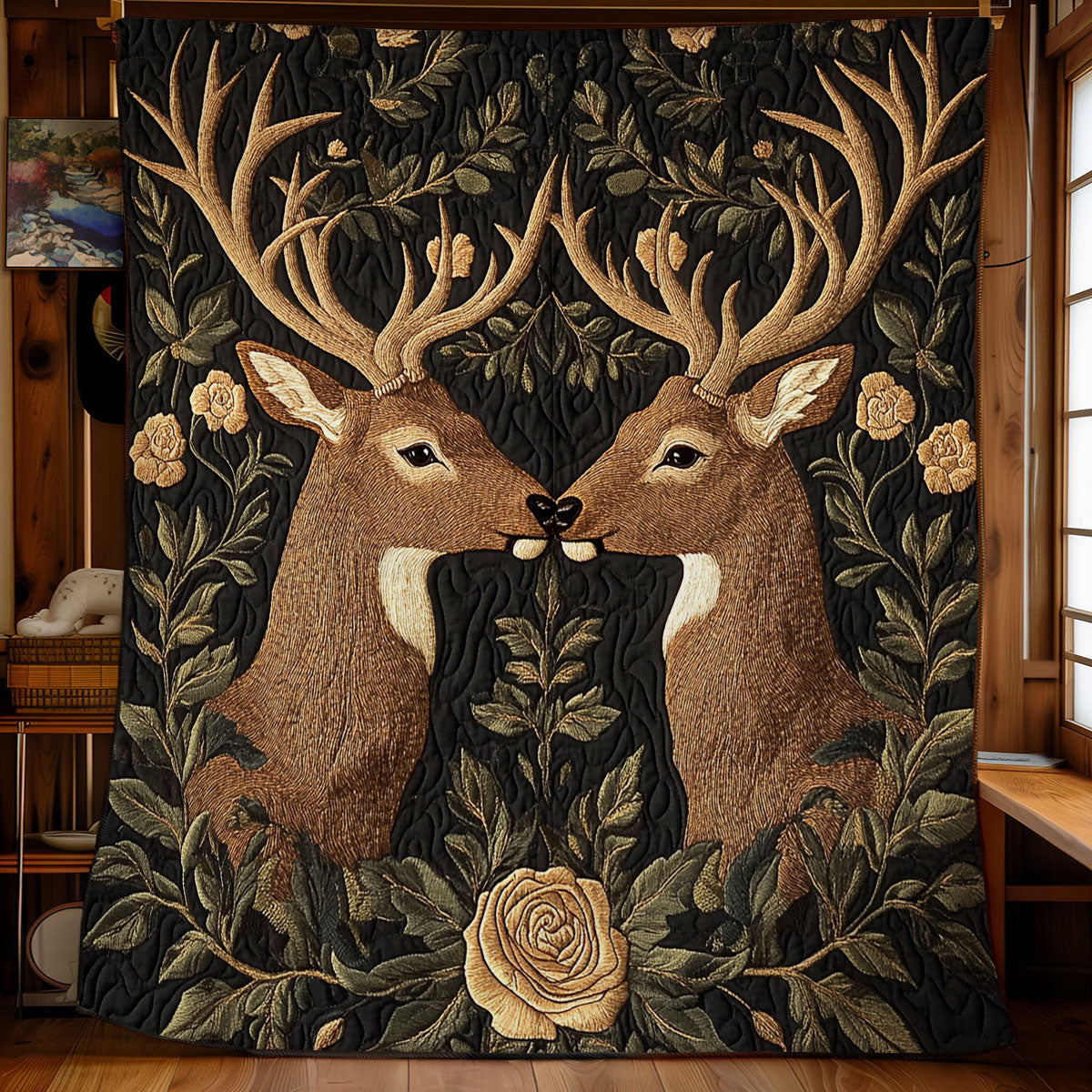 Reindeer Wild Touch WU1902003CL Quilt