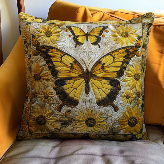 Sunflowers And Butterflies WJ2507043CL Quilt Pillow Case