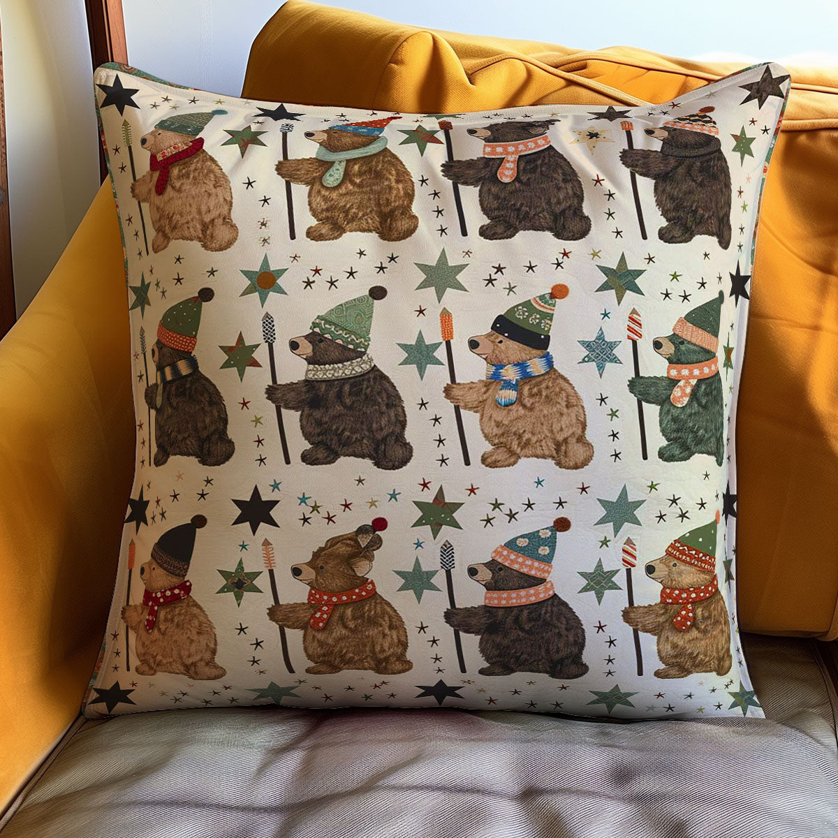 Winter Bear WJ0108050CL Quilt Pillow Case