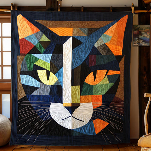 Abstract Geometric Cat WJ2003001CL Quilt
