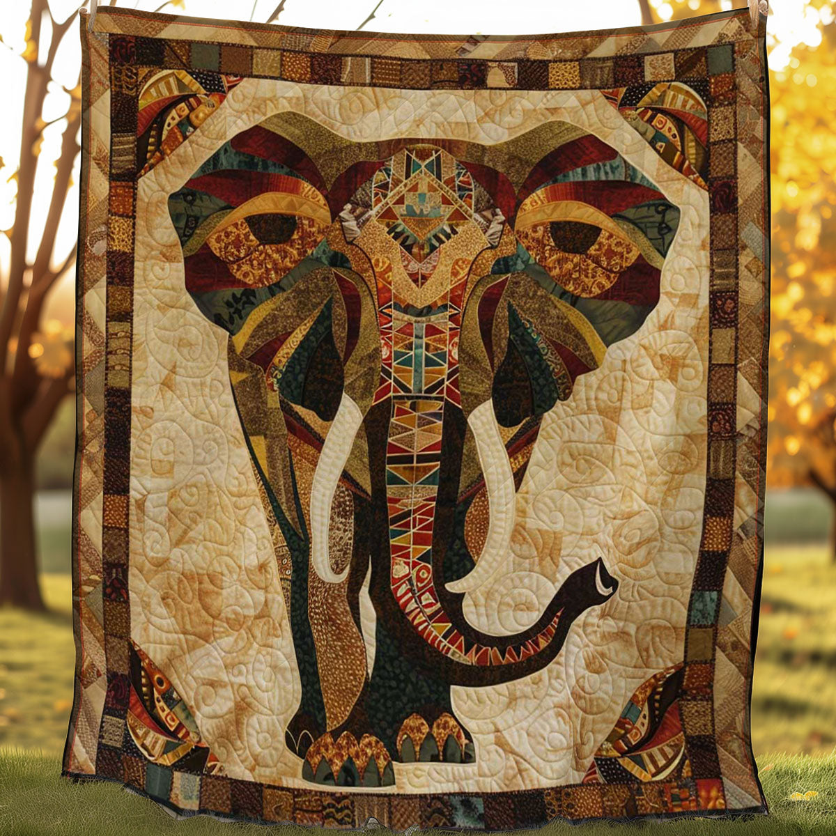 African Elephant WJ1507001CL Quilt