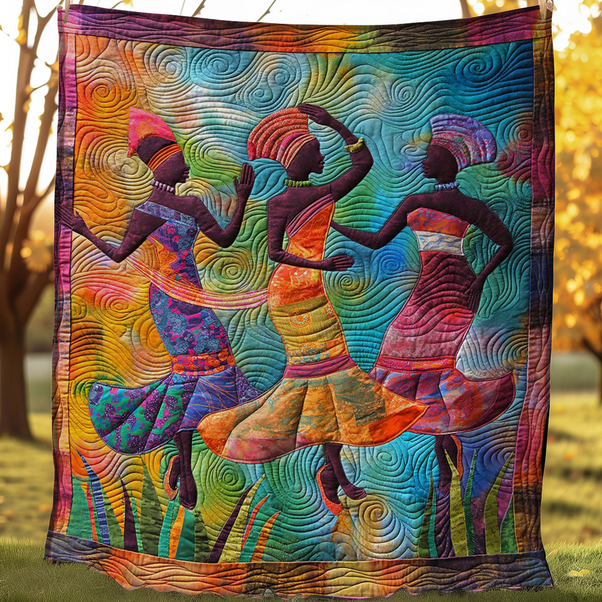 African Woman WJ2007001CL Quilt