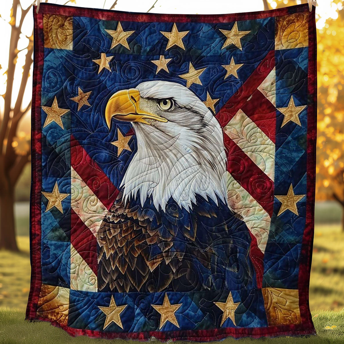 Independence Eagle WJ0407001CL Quilt