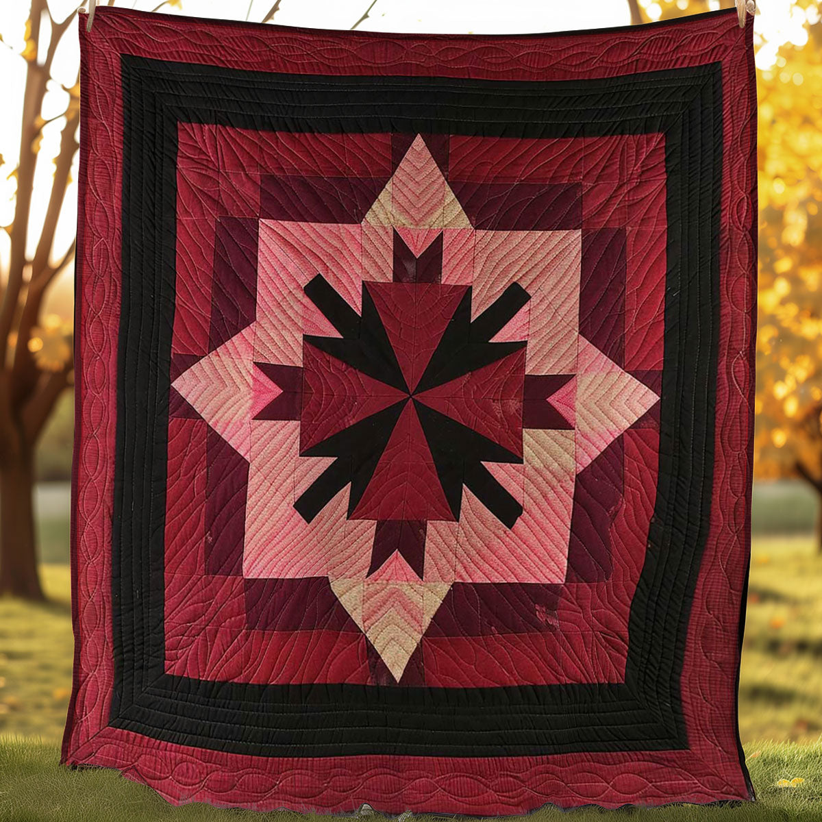 Native American Amish Star WJ1007002CL Quilt