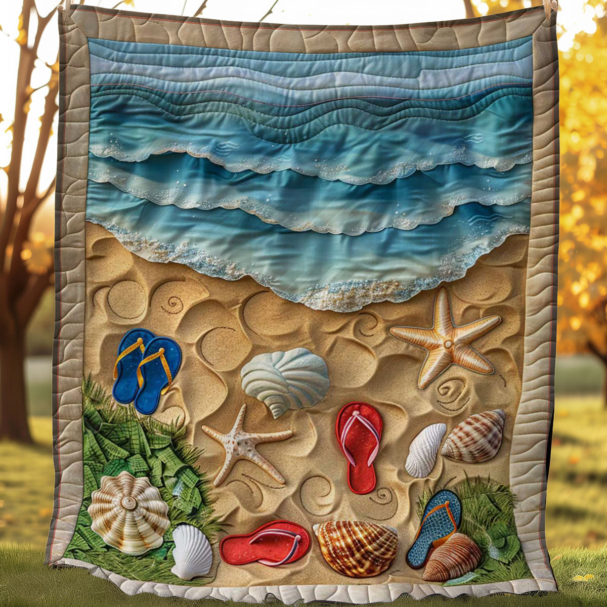 Beach WJ0207001CL Quilt