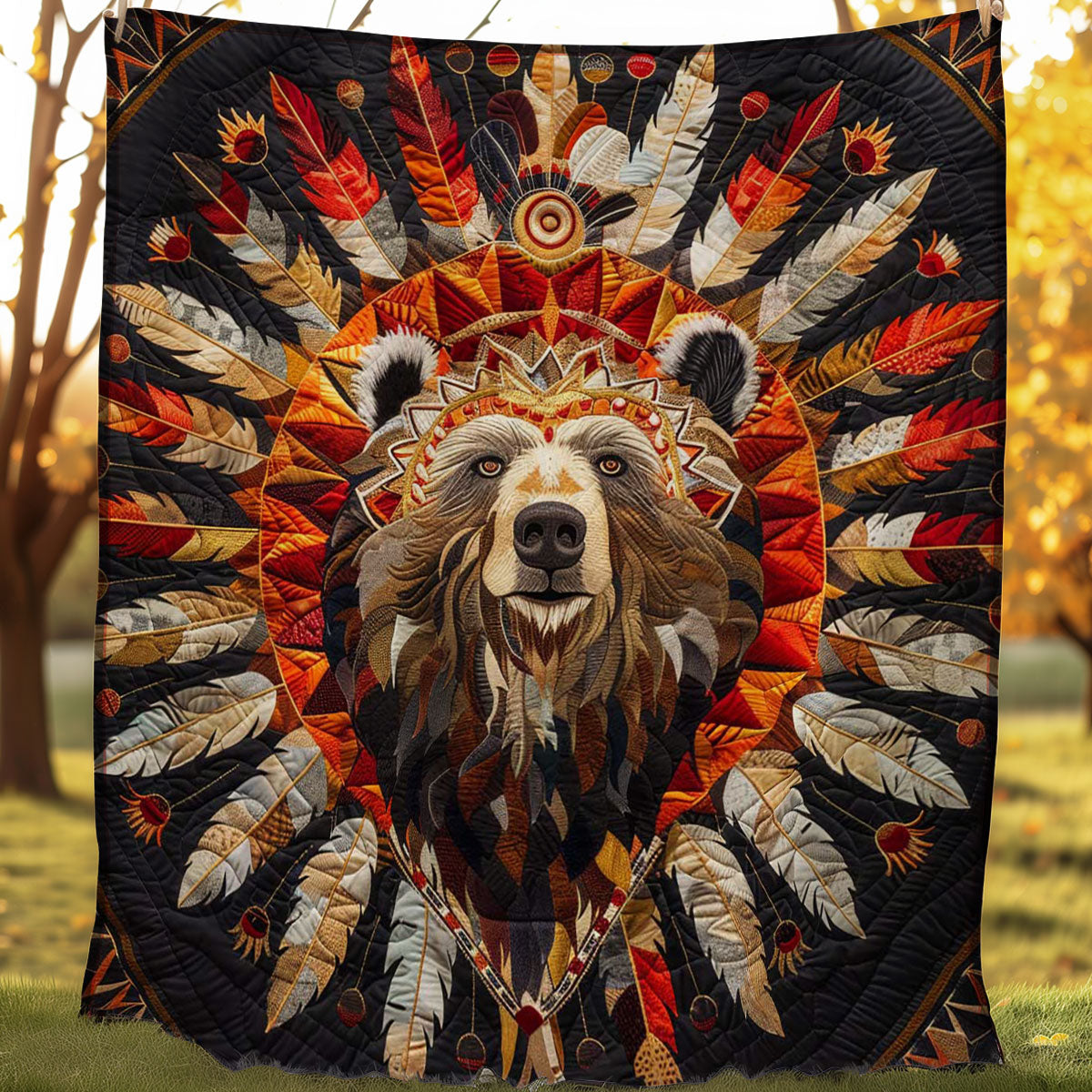 Bear Native American WJ1107002CL Quilt