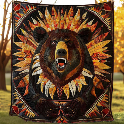 Bear Native American WJ1607002CL Quilt