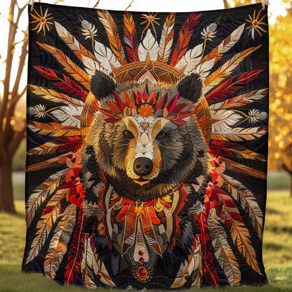 Bear Native American WJ1707001CL Quilt