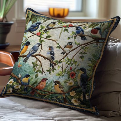 Bird Family WJ2507037CL Quilt Pillow Case